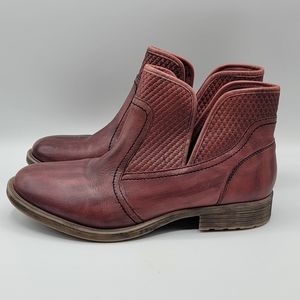 Roan - By Bed Stu Gossip Burgundy Western Inspired Boots Women Size 9